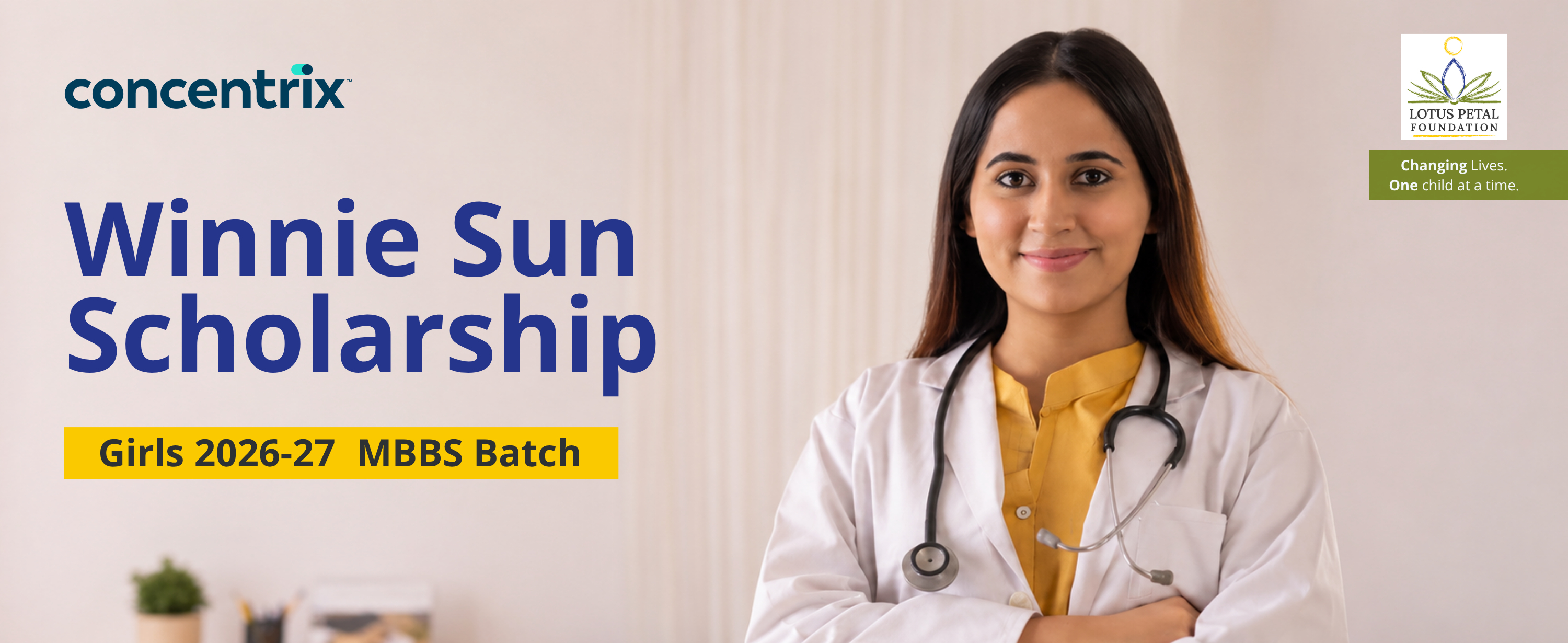 Winnie Sun Scholarship 2026-27 MBBS Batch